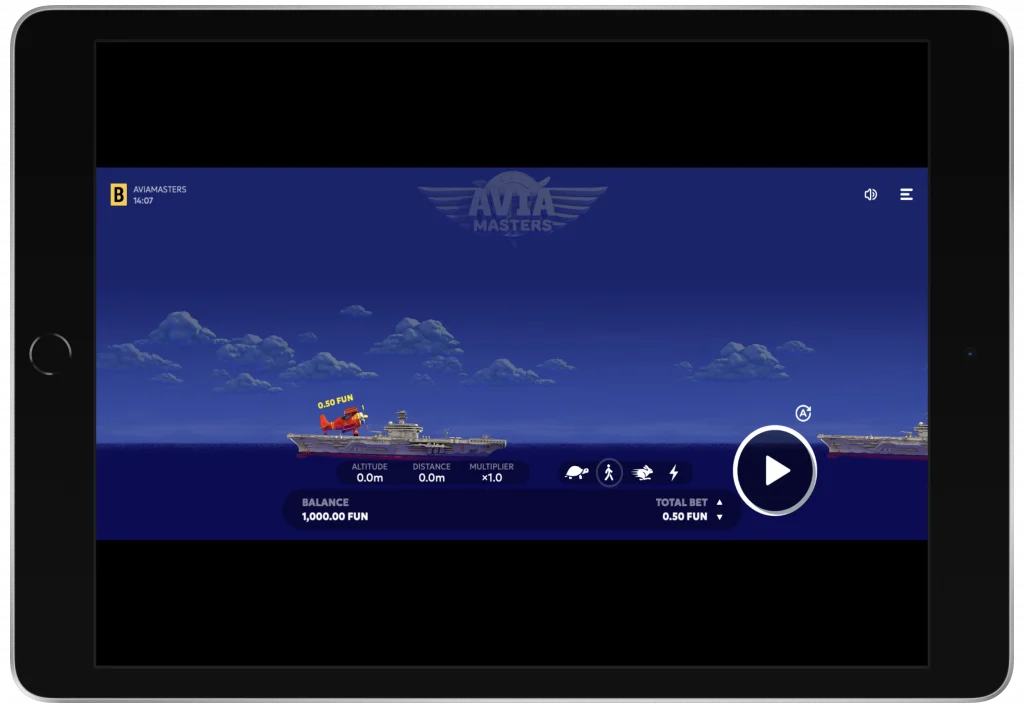 Playing Avia Masters on iPad
